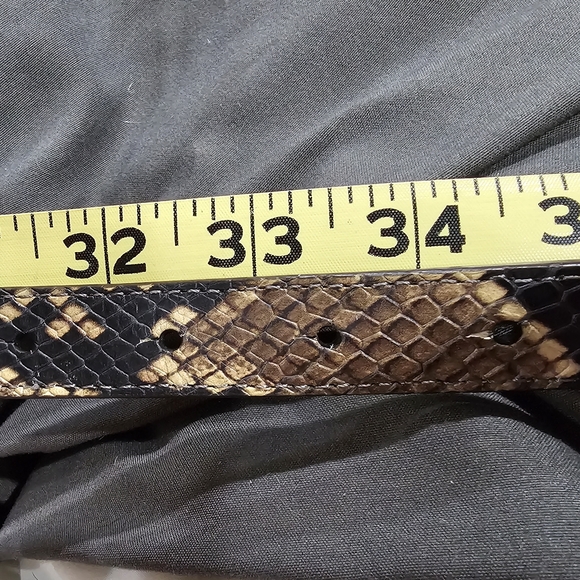 RLL Ralph Lauren Faux Snakeskin Belt 31-34in, max 38in - Picture 6 of 6